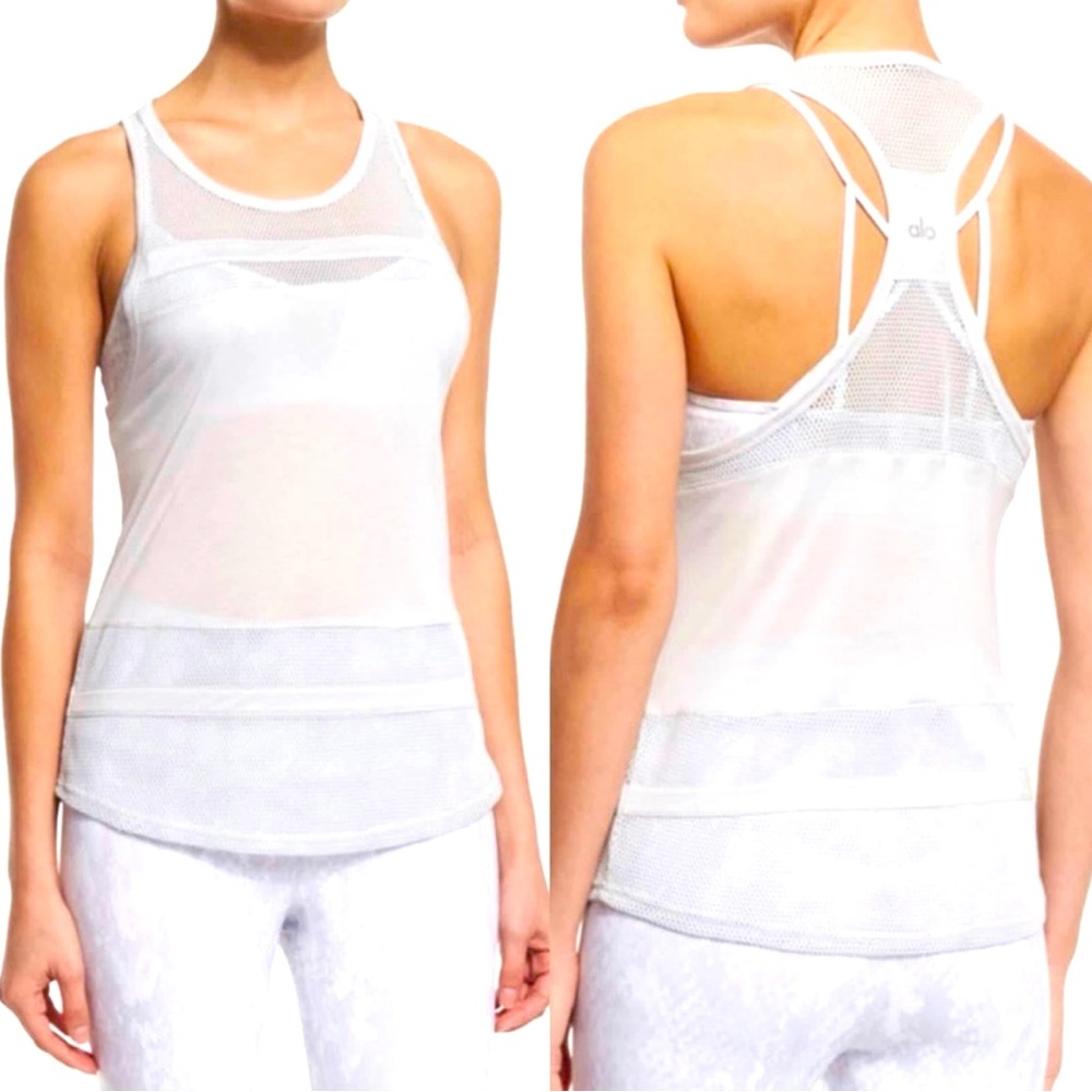 ALO Yoga Mesh Racer Back Tank